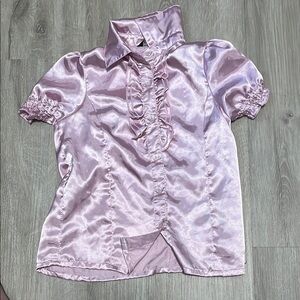 4/$20 George Kids Pink Satin Shirt size 6